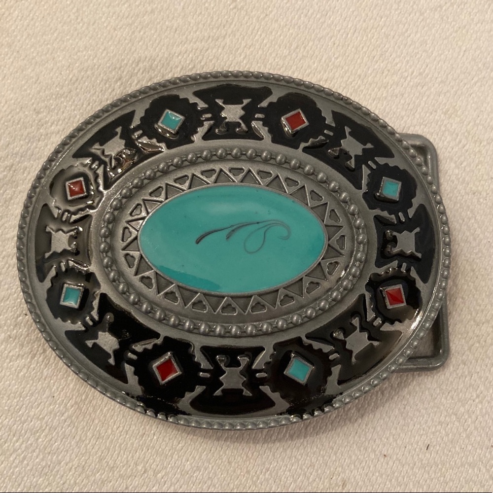 Aztec Style Design Belt Buckle - Picture 2 of 6